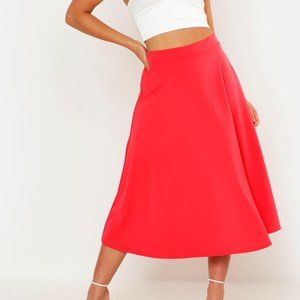 Arianna Plain Full Circle Midi Skirt